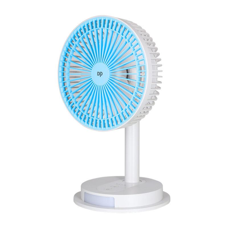 Portable USB Rechargeable Desk Fan with Light DP-7627