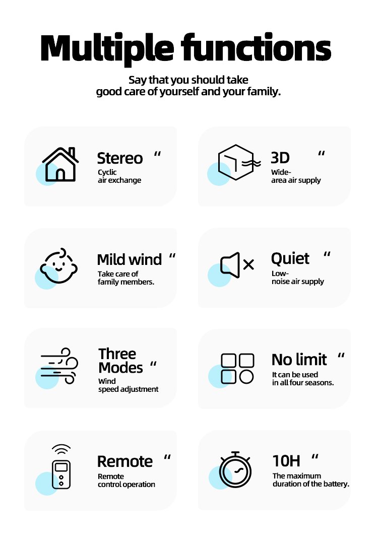 16'' Rechargeable Pedestal Fan with Night Light DP-F507AL-detail-2