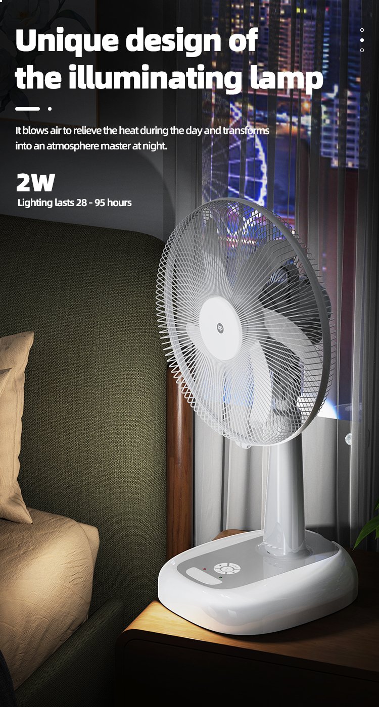 16'' Rechargeable Pedestal Fan with Night Light DP-F507AL-detail-6