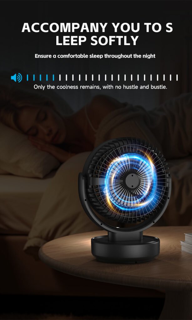 5.5'' Remote Control Rechargeable Table Fan with Light DP-7643 ...