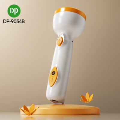 Portable LED Rechargeable Flashlight with Built-in Plug DP-9034B