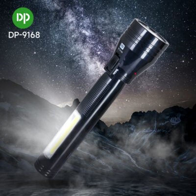 Rechargeable LED Flashlight Torch with Side Light DP-9168