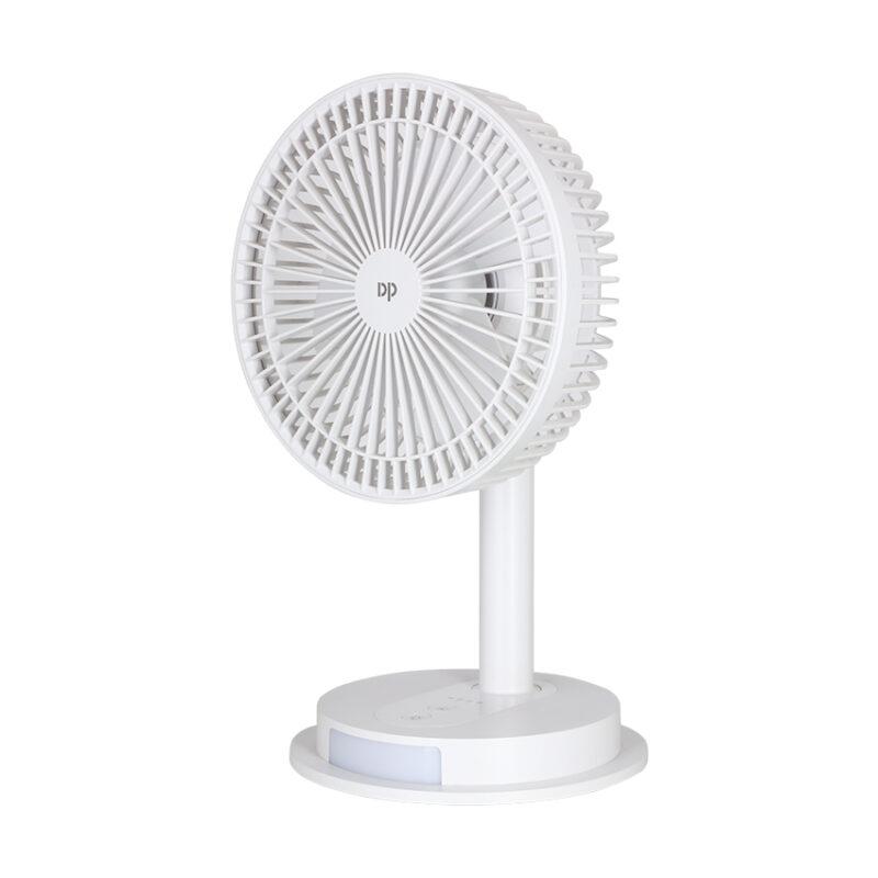 Portable USB Rechargeable Desk Fan with Light DP-7627 - Image 2