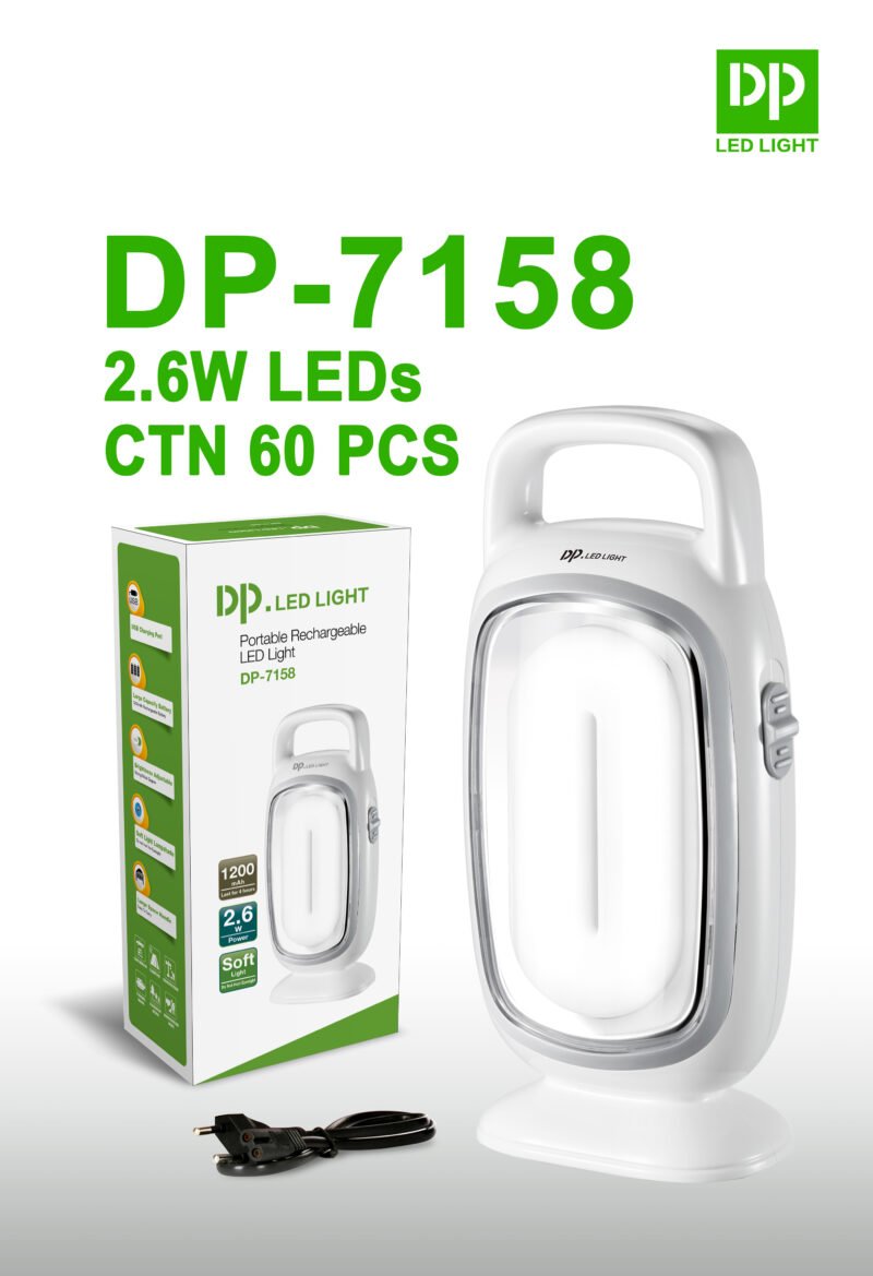 LED Handheld Emergency Light Camping Lantern DP-7158 - Image 3