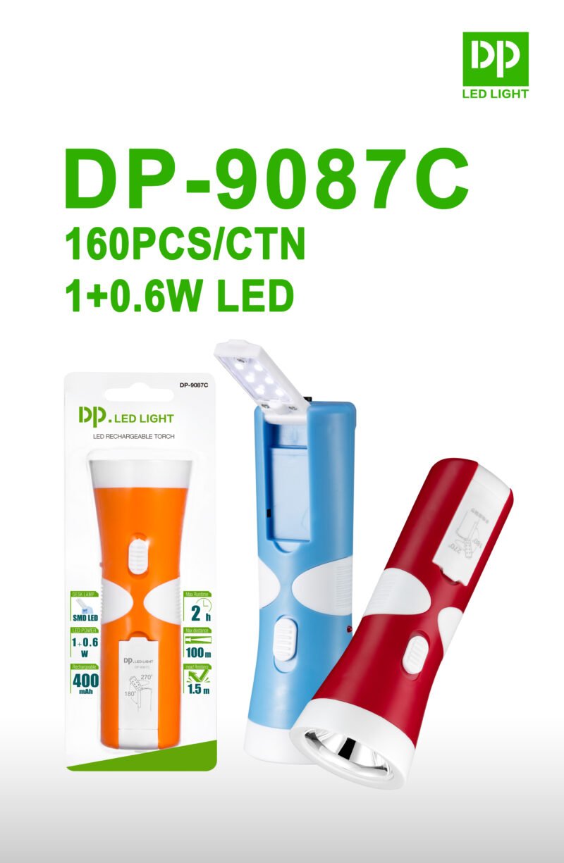 LED Torch Flashlight with Desklamp Function DP-9087C - Image 5