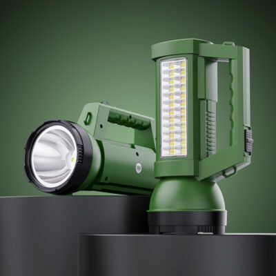 Portable Rechargeable Searchlight with Emergency Lamp DP-7325-1