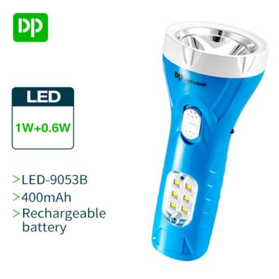 Rechargeable LED Flashlight Torch with Side Light DP-9053B