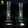 2000mAh Rechargeable Zoomable Flashlight Torch DP-9196-2