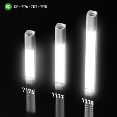 3-in-1 LED Emergency Light with Zoom Flashlight DP-7176 DP-7177 DP-7178-1