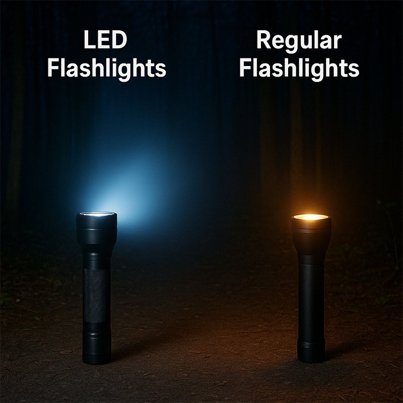 LED Flashlights or Regular Flashlights
