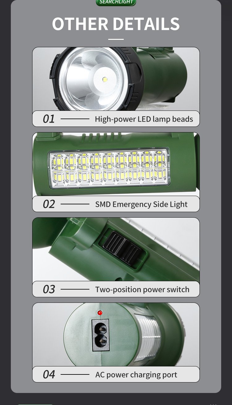 LED Searchlight DP-7324 detail (5)