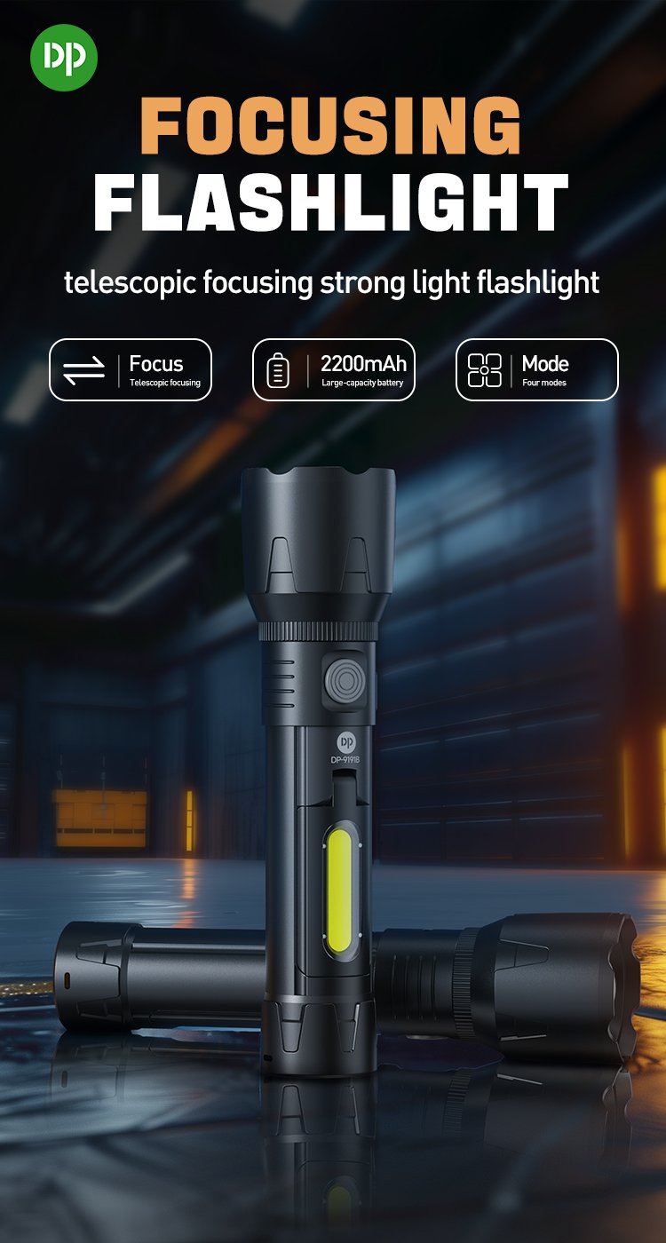 Zoomable LED Flashlight DP-9191B-detail (1)
