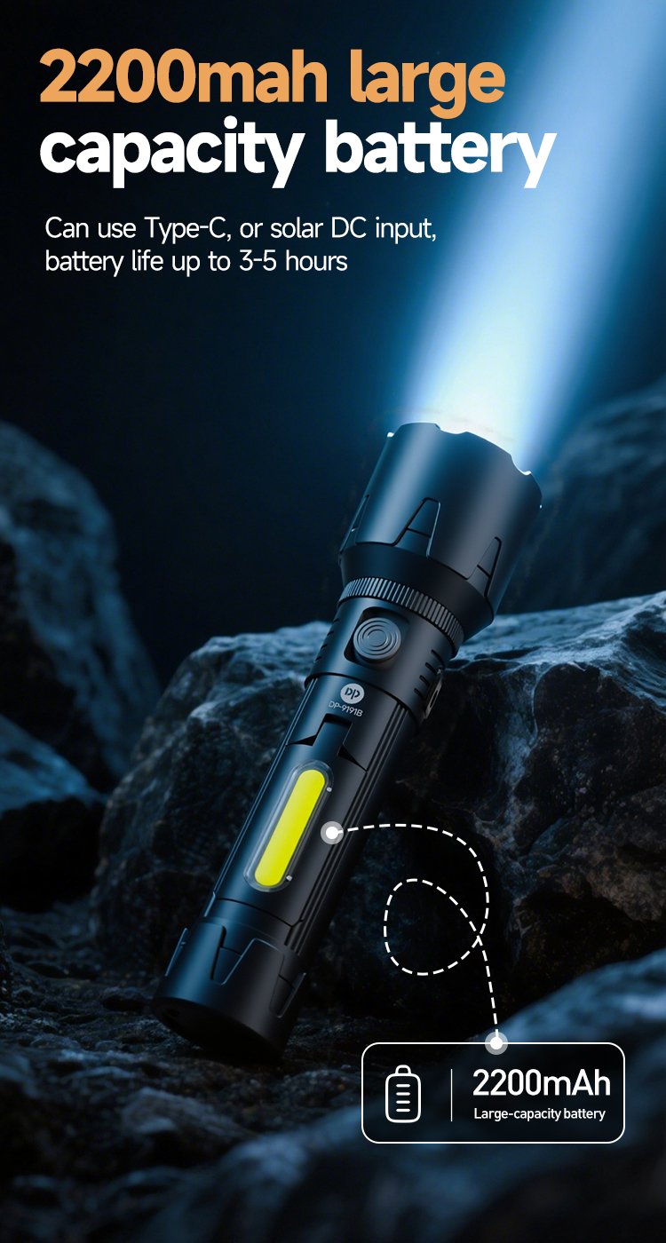 Zoomable LED Flashlight DP-9191B-detail (5)
