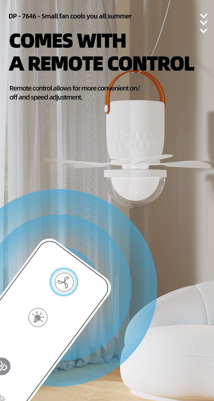 rechargeable hanging fan DP-7646 detail (5)