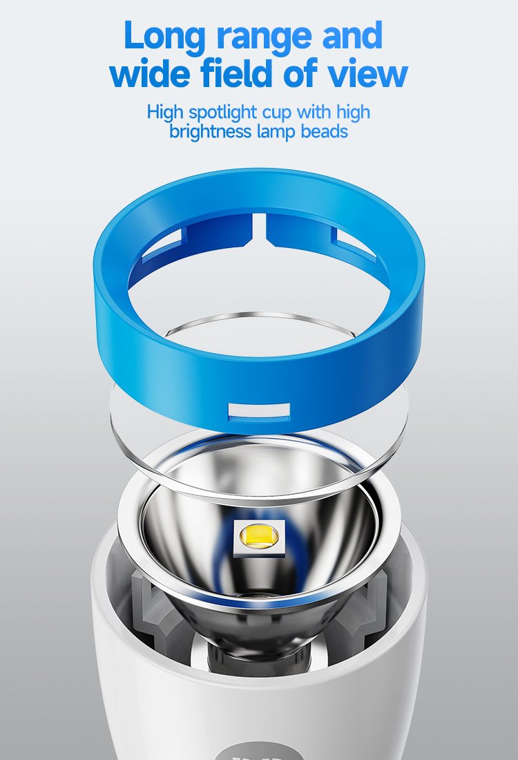 1W flashlight DP-9188A detail (3)