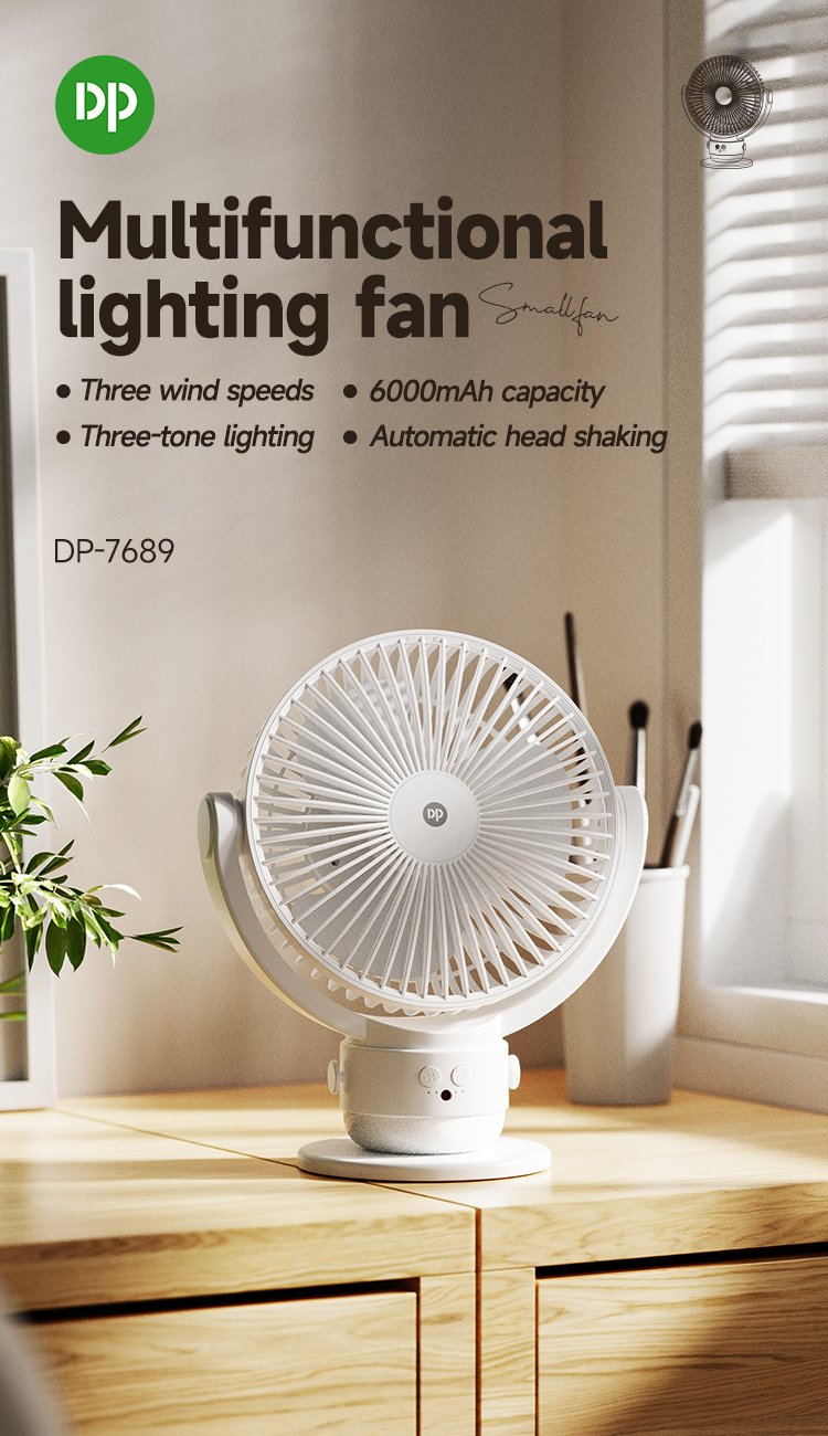 Rechargeable Fan DP-7689 detail (1)