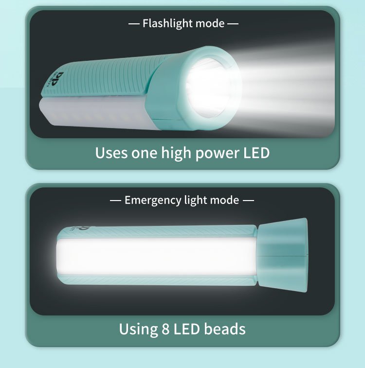 Rechargeable Flashlight DP-9171 detail (4)