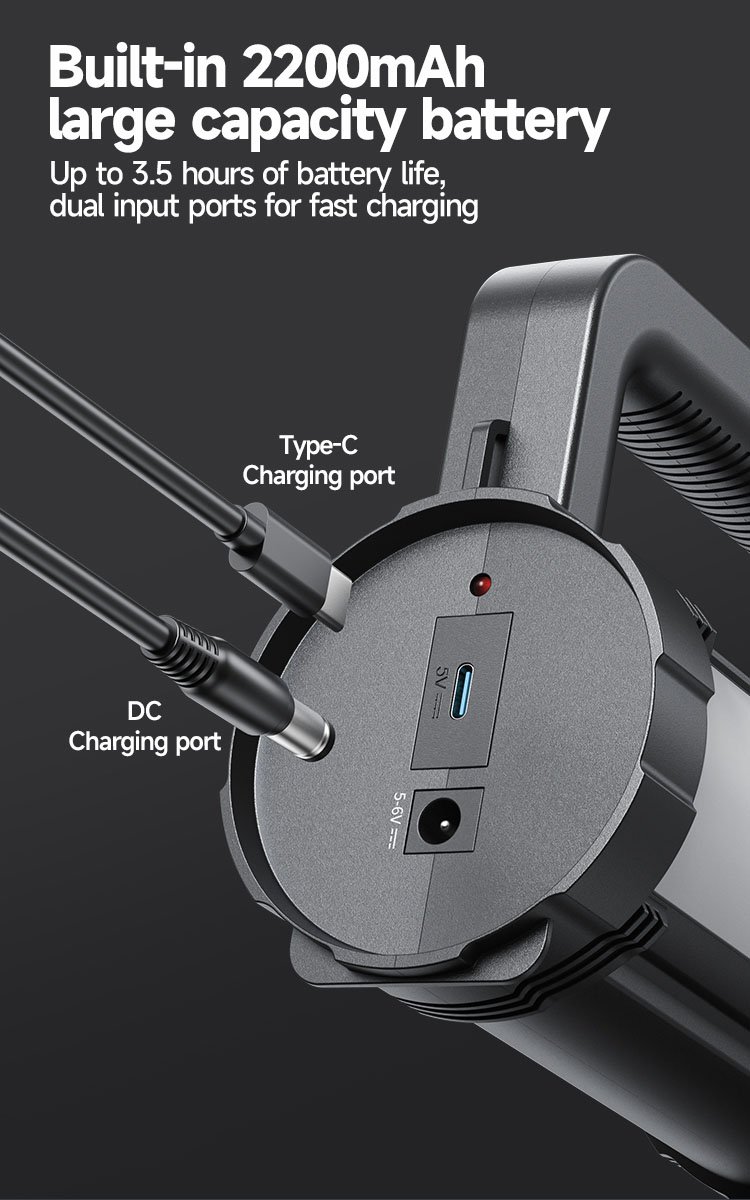 dual-light LED searchlight DP-7341A detail (6)