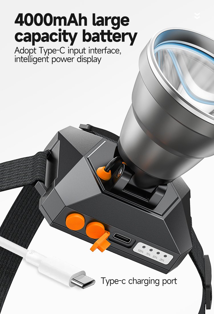 rechargeable LED headlamp DP-7253 detail (4)