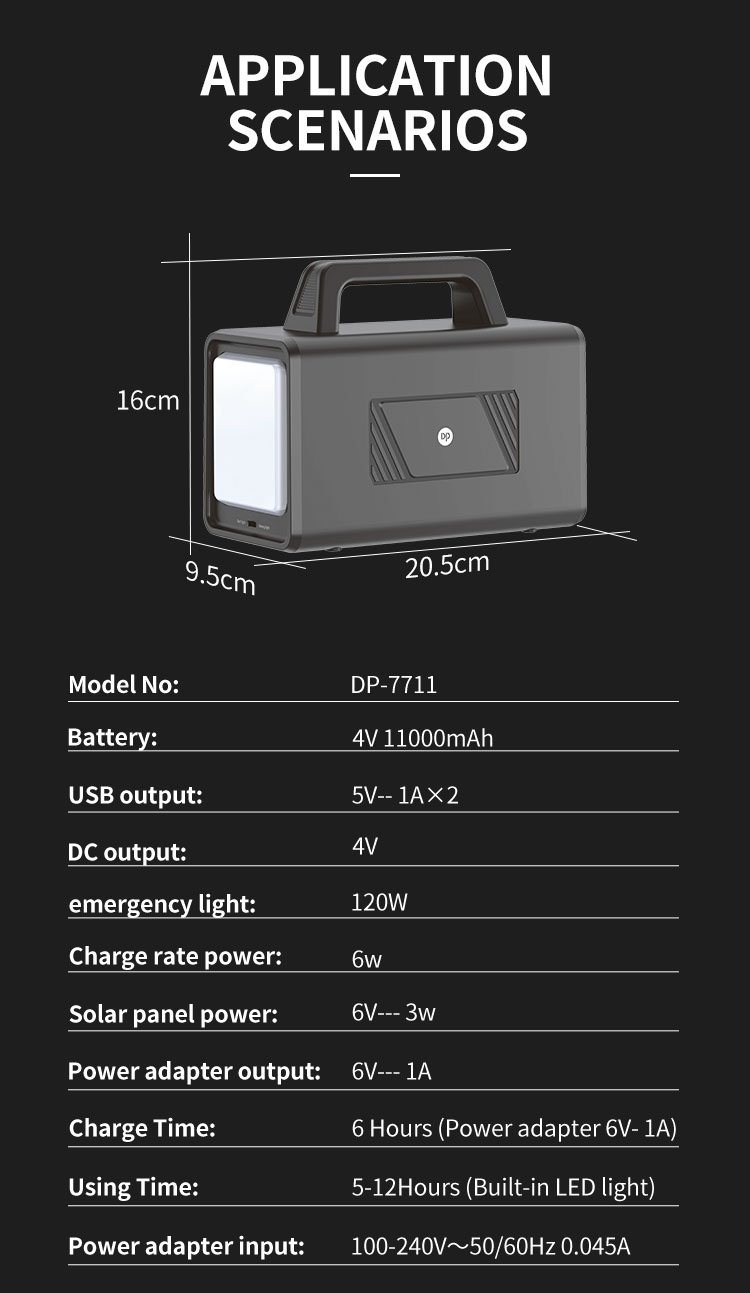 solar rechargeable light DP-7711 detail (9)