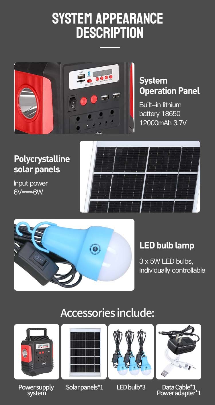 Solar Lighting System dp-7717 detail 7