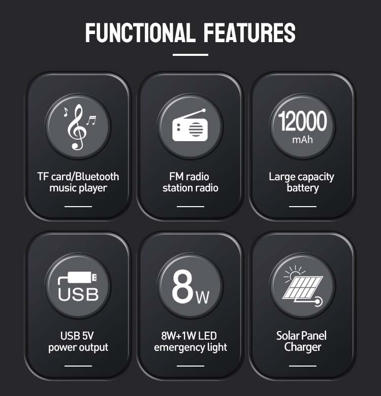 Solar Lighting System dp-7717 detail 2