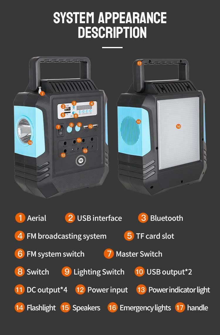 Solar Lighting System dp-7717 detail 6