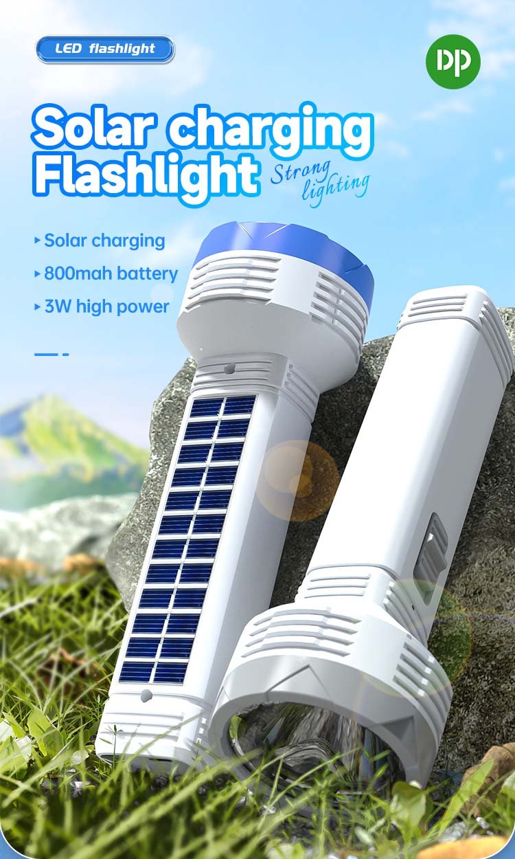 Solar LED Flashlight DP-9185 detail (1)