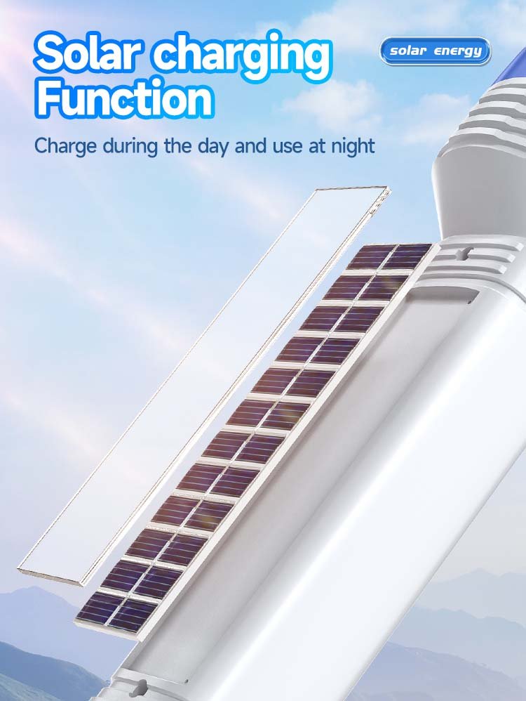 Solar LED Flashlight DP-9185 detail (5)