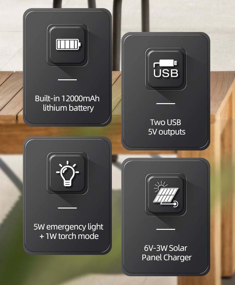 Solar lighting system DP-7718 detail-2