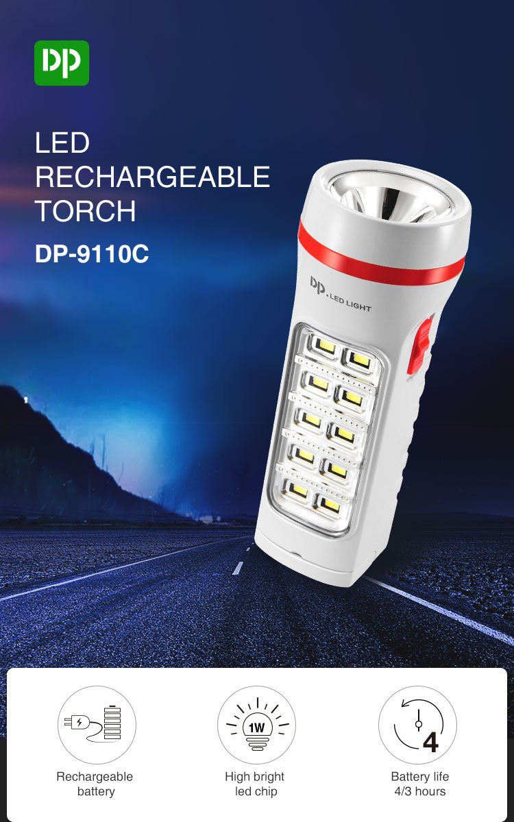 flashlight dp-9110c detail (1)