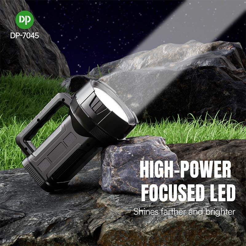 LED search light 7045 projecting a high-power focused beam for long-distance illumination.