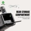LED search light 7045 featuring a rear storage compartment with a Type-C port for the charging cable.