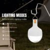 LED camping lantern 7853 demonstrating strong, medium, low, strobe, and SOS strobe lighting modes.