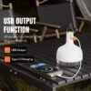 LED camping lantern 7855C/7856C/7857C featuring USB output function for charging devices and Type-C input.