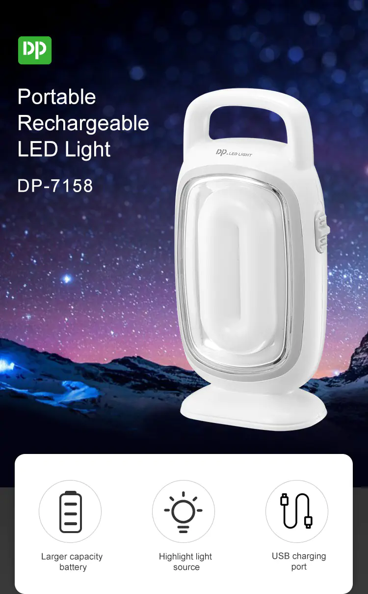 Duration Power DP 7158 Rechargeable Led Light description image